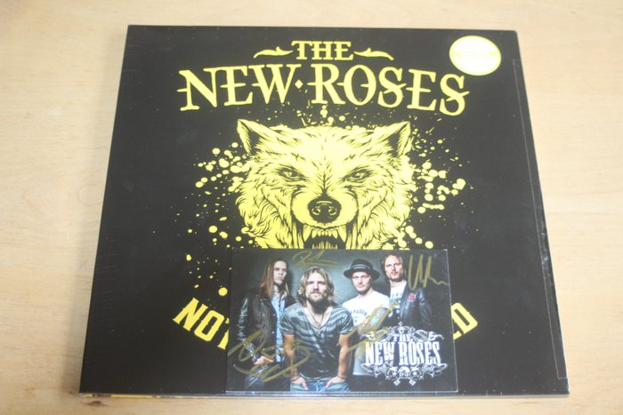 The New Roses - Nothing But Wild + Handsigned Promo Card - 单张黑胶唱片 - 2019