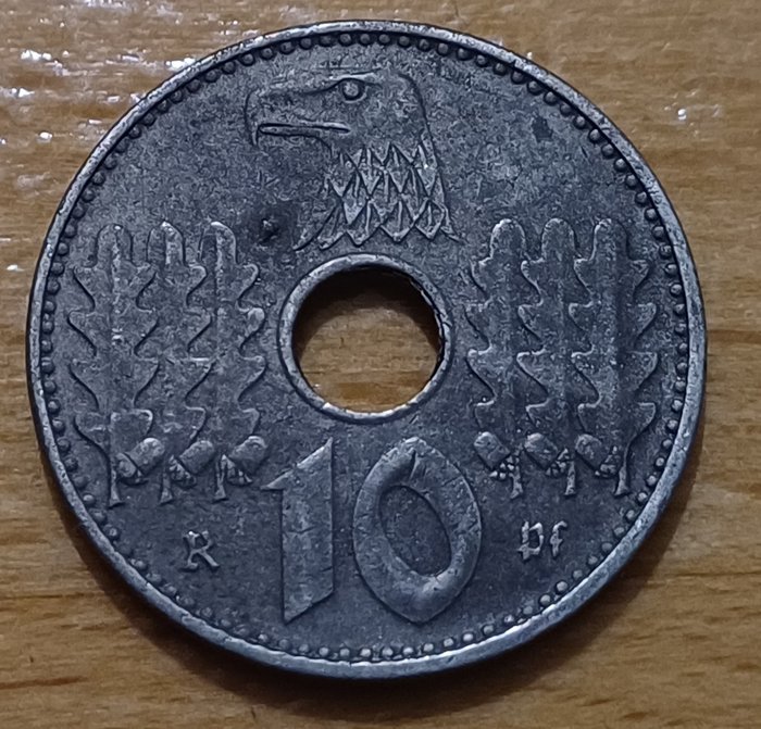 德國，Third Reich. 10 Reichspfennig 1940 A.  (沒有保留價)