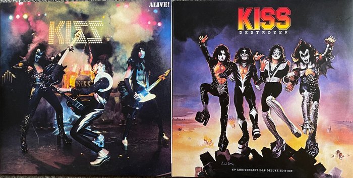 KISS - Alive (2 LP with Booklet), Destroyer (2 LP with Booklet) - Disc vinil - 2021