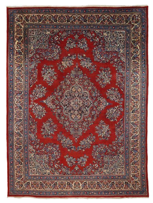 Sarouk persisk tæppe - fantastisk design - Tæppe - 330 cm - 250 cm