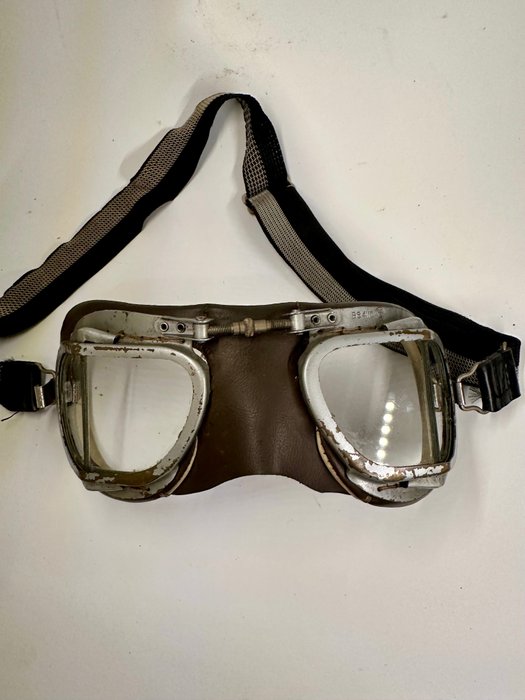 Other brand - 1940's original Halcyon split glass drivers goggles - Óculos