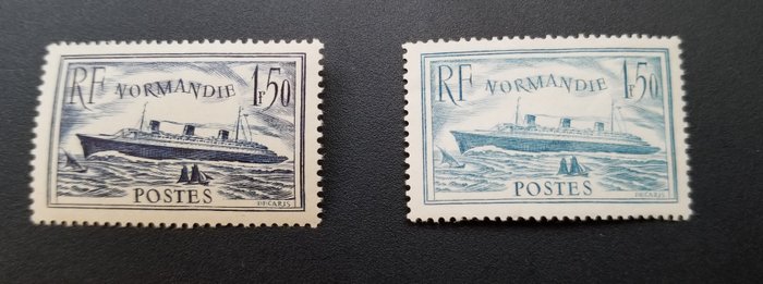 France 1935/1935 - PAQUEBOT NORMANDIE - Y&T n°299 et 300