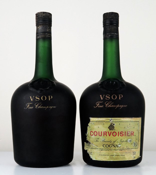 Courvoisier - magnum VSOP Fine Champagne Cognac  - b. 1980er Jahre - 1,5 l - 2 flaschen