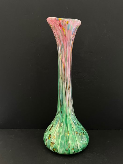 Jeam-Michel Operto - 花瓶 -  大颈花瓶 35 厘米  - 玻璃