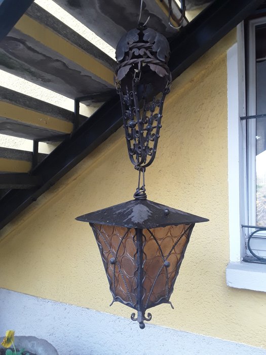 Chandelier - Coloured glass