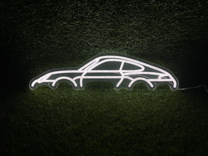 Neon light sign - Porsche 911 Carrera (996) Silhouette - by magma_LAB