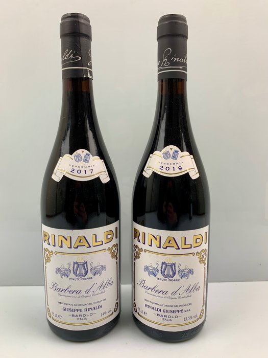 2017 & 2019 Giuseppe Rinaldi Barbera d'Alba - Piemonte - 2 Flasker  (0,75 l)