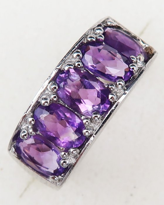 紫水晶 - 銀, 信仰之環 - 舒緩、啟發和提升精神意識 - 戒指