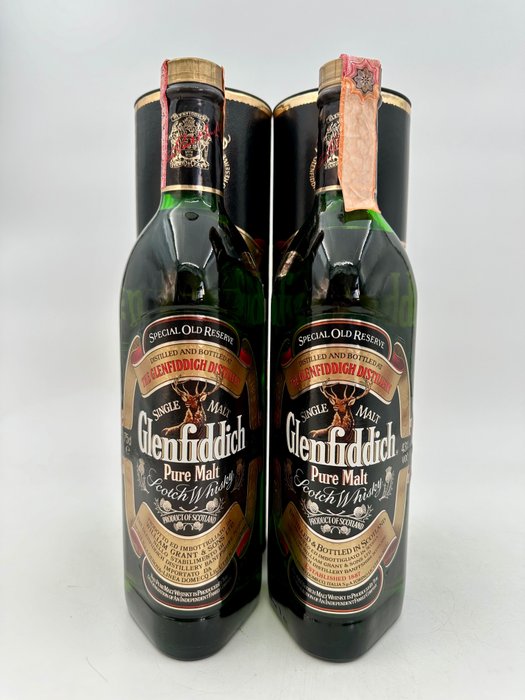 Glenfiddich - Special Old Reserve - Original bottling  - b. 1980-talet - 75 cl - 2 flaskor
