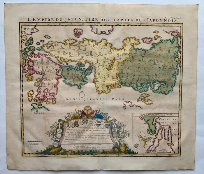 Asien, Landkarte - Japan; H. Chatelain - L'Empire Du Japon, Tire Des Cartes Des Japonais - 1701-1720