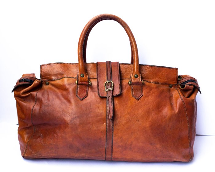 Vintage travel bag in leather - Saco de viagem
