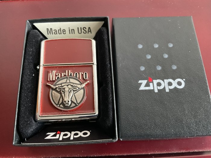 Zippo - Marlboro - Taschenfeuerzeug - Chrom