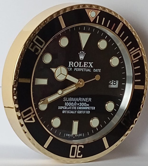 Παραχωρησιούχος Rolex Submariner Display Clock - Αλουμίνιο, Γυαλί - 2020+