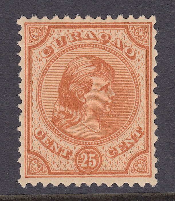 庫拉索 1892 - 威廉敏娜王后 - NVPH 22