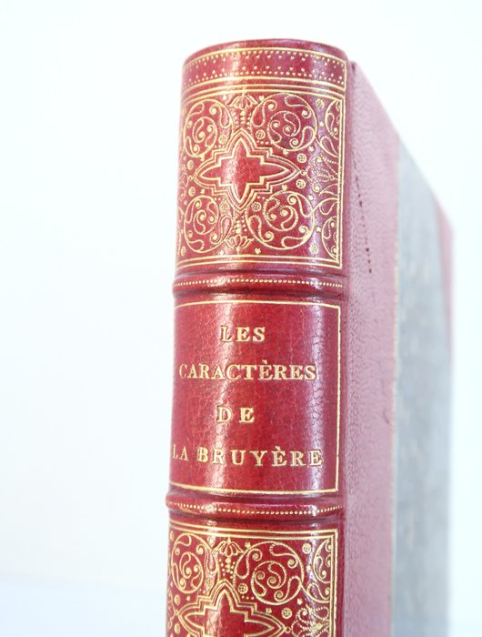 Jean de La Bruyère/ Valentin Foulquier - Les caractères. Avec 18 gravures à l'eau-forte par V. Foulquier [reliure A. Bertrand] - 1870