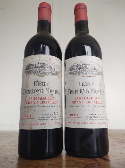 1978 Chateau Troplong Mondot - 圣埃米利永 Grand Cru Classé - 2 Bottles (0.75L)
