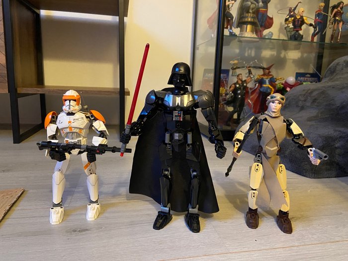 Lego - Star Wars - Lego star wars Darth Vader 75111, Clone Commander Cody 75108 & Rey 75113 - 2010–2020 - Niederlande