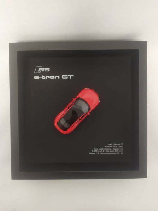 Decorative object - Audi - RS e-tron GT - Framed Shadow Box - 2024