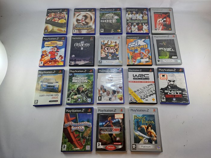 Sony - Playstation 2 Games Set - 18 Games - 视频游戏套装 (1) - 带原装盒