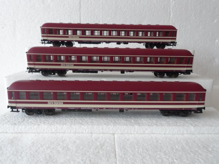Roco H0轨 - 45279 - 模型火车客运车厢 (3) - 3 欧元特快 - DB