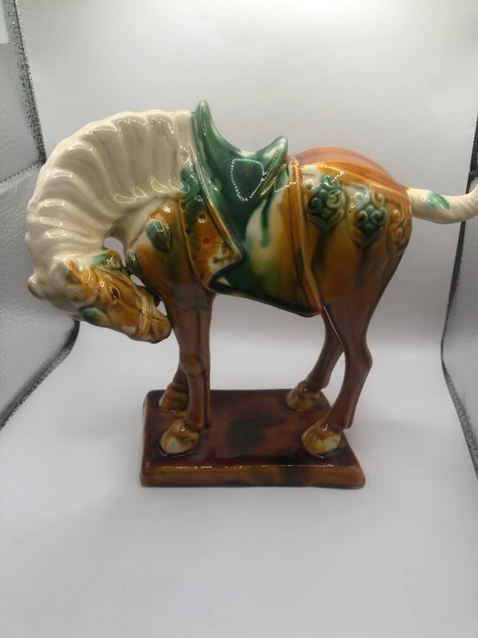 Cheval chinois antique - 陶瓷 - 中国  (没有保留价)
