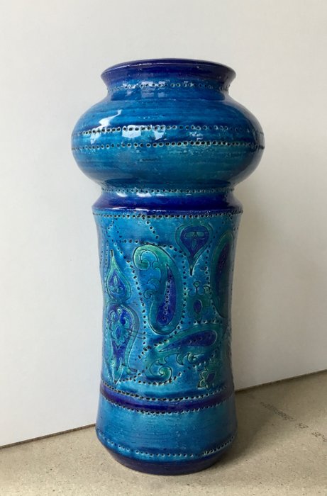 Bitossi - Aldo Londi - Vase -  Rimini: Stadtrundfahrt  - Keramik