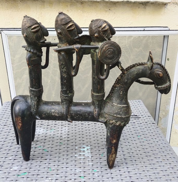 Skulptur - ryttare - Yoruba - Tchad  (Utan reservationspris)