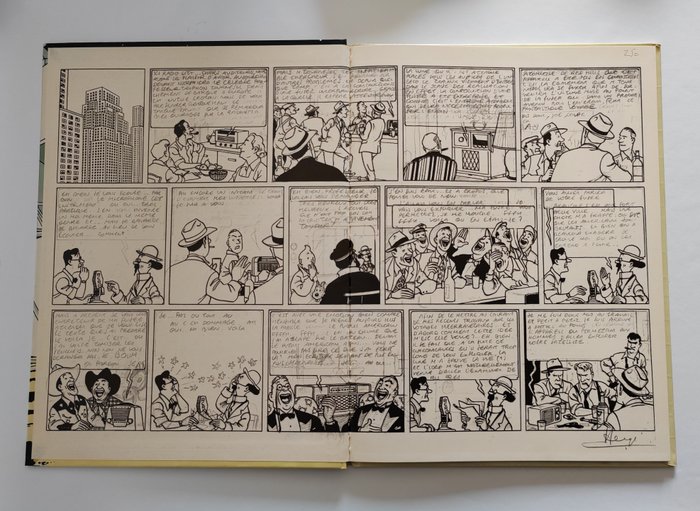 Tintin - Ils ont marché sur la lune, de la fiction à la réalité - C - 1 Album - Första upplagan - 1985