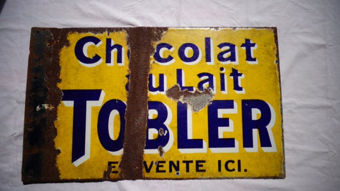 Chocolat au Lait Tobler En Vente Ici - Emaille plaat (1) - Emaille