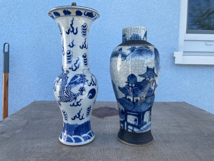 Vase - Porcelaine - Chine - Guangxu (1875–1908)  (Sans Prix de Réserve)
