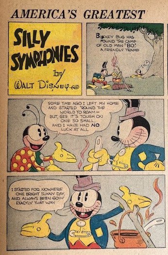 Silly Symphonies - Mickey Mouse - Felix the Cat - 20 Offset Print - by Walt Disney - 1932