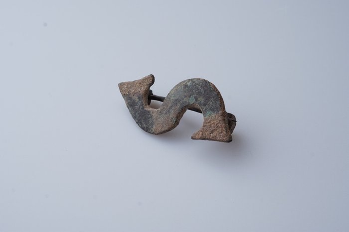 Ókori római Bronz Római fibula NINCS TARTALÉK - 5 cm  (Nincs minimálár)