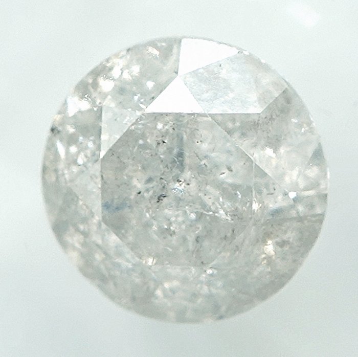 鑽石 - 1.35 ct - 明亮型 - H(次於白色的有色鑽石) - I3 - NO RESERVE PRICE