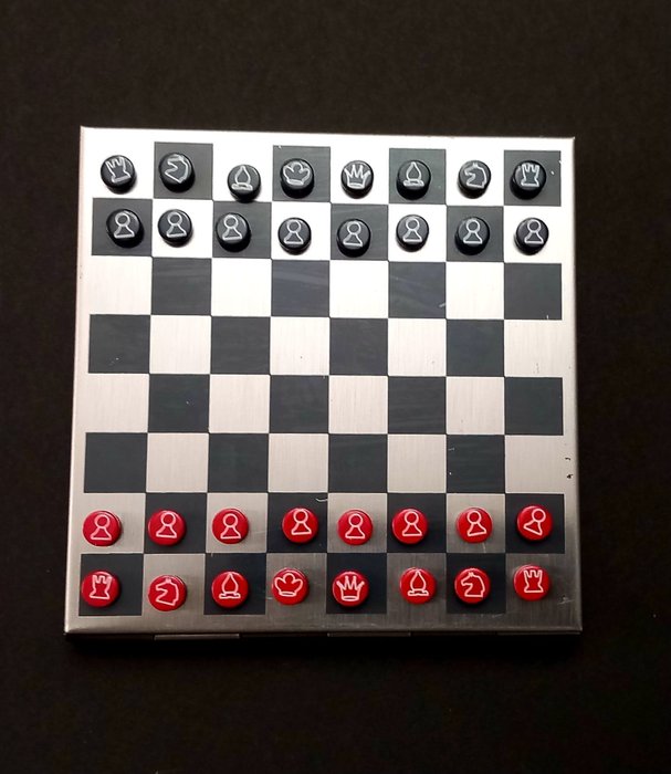 Jeu d'échecs - Ajedrez Tommy Hilfiger Backgammon,Juego de damas - Métal