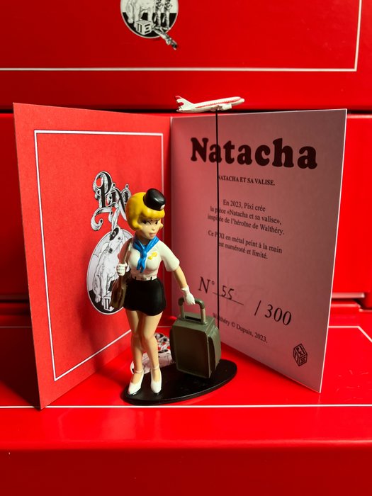 Natacha - Figurine Pixi 6671 - Natacha et sa valise - 2023