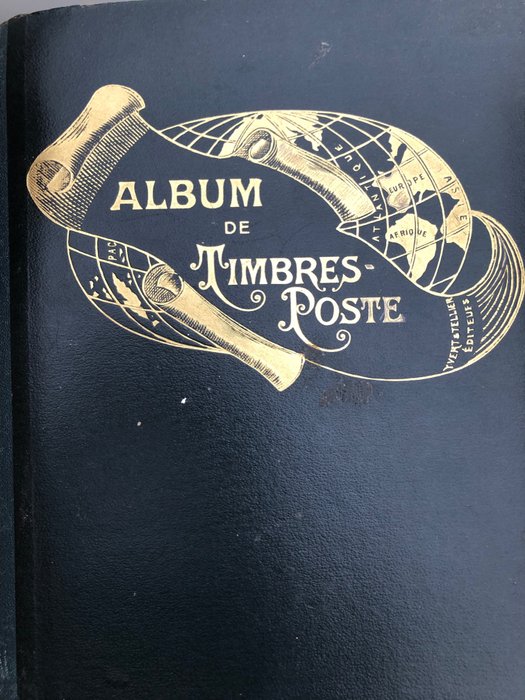Världen 1870/1950 - 3 Gammalt frimärksalbum
