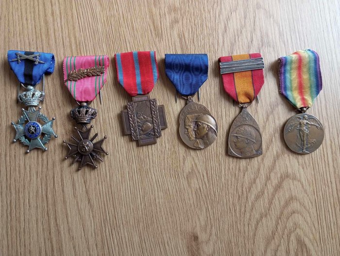 比利时 - 奖章 - Armée belge - ABBL - lot médailles