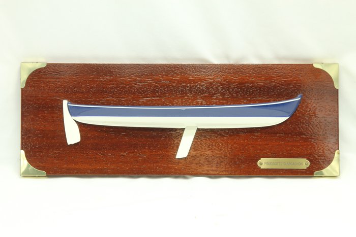 Maritime Objekte - Half-hull ship model Pinassotte d'Arcachon - Holz