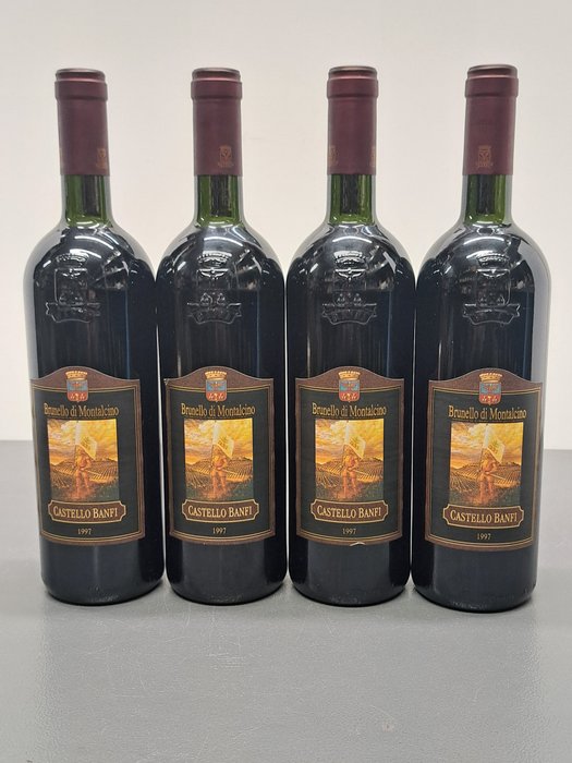 1997 Castello Banfi - Μπρουνέλο ντι Μονταλσίνο DOCG - 4 Bottles (0.75L)