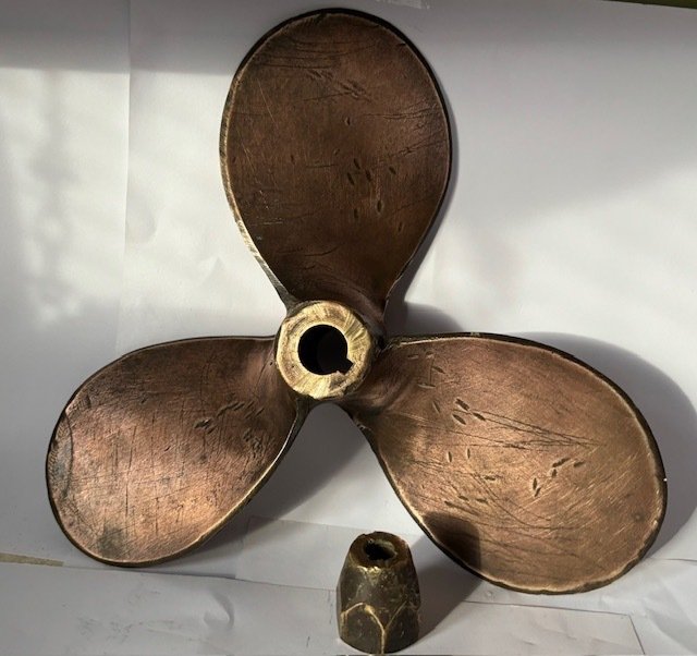 Ship propeller - Comet Detroit Michigan U.S. - Brass