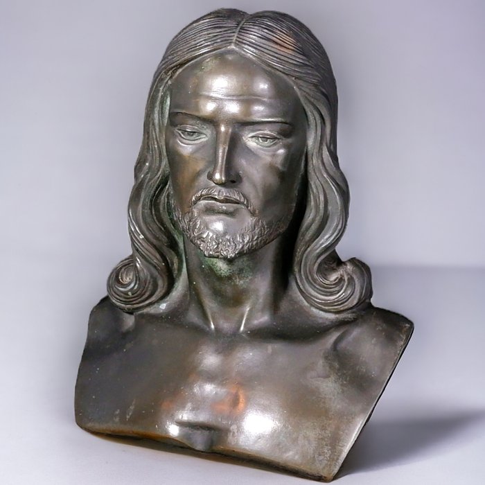 Skulptur, CRISTO SCULTURA ANTICA - 30 cm - Bronze
