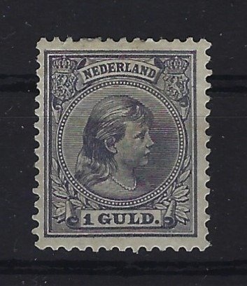 Niederlande 1891 - Wilhelmina Hängehaar NVPH 44 unbenutzt mit Zertifikat!!! - NVPH 44