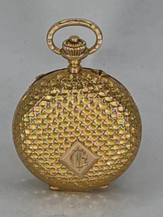 International Watch Co Schaffhausen - Seltene Damen 14Kt. Gold Savonette - Meistergravur - Elveția 1903