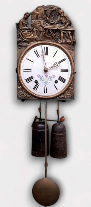 Comtoise-Uhr  (2) - Biedermeier - Messing - 1870-1900