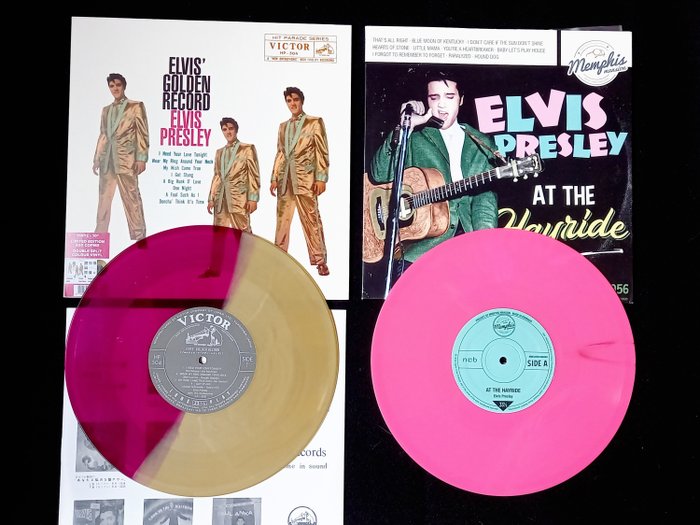Elvis Presley - Magnificent set of 2 coloured limited edition vinyl lp's Elvis Presley - Diverse Titel - Vinylschallplatte - Farbiges Vinyl - 2020