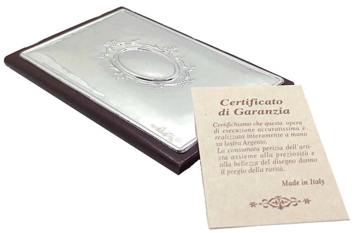 Non Firmato Italia Artigianale - Brevholder (1) - 925/1000 sølv telefonbok - Sølv laminert