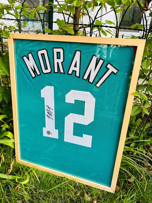 NBA - Ja Morant signed 客製化籃球球衣 