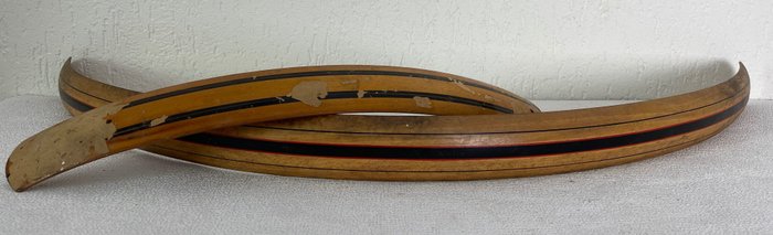 Onbekend - Holzkotflügel mit Linien - Fahrrad - 1930