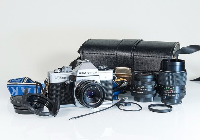 Praktica Super TL1000 + Praktica 135 + Pentacon 29 + Domiplan 50 + accoires Single lens reflex camera (SLR)