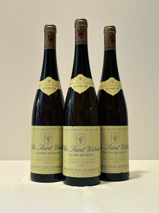 2005 Domaine Zind Humbrecht, Clos Saint Urbain Gewurztraminer - 阿爾薩斯 Grand Cru - 3 瓶 (0.75L)